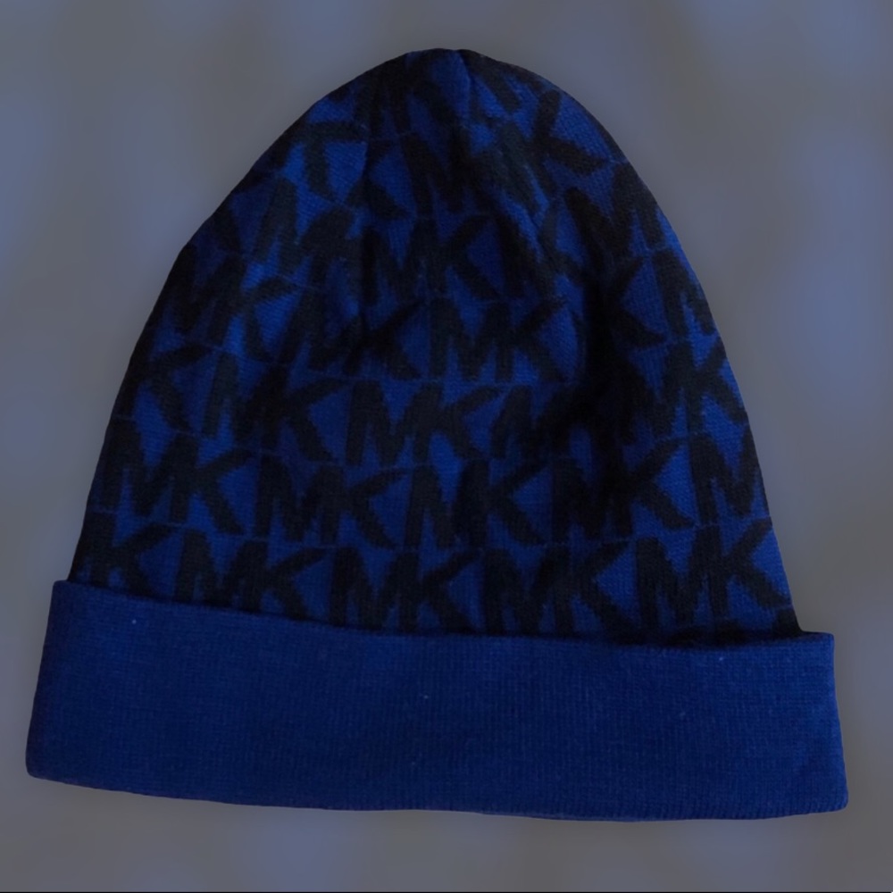 New With Tags Vintage 90’s Y2K Style Michael Kors MK Logo Winter Hat Beanie - Picture 2 of 6